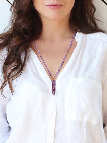 Crystaltears FPUS0004654 Amethyst Crystal Necklace thumb #2