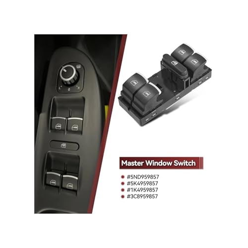 Interruptor de la ventanilla principal para coche Golf Mk6, Jetta y Passat B7 3