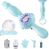 Máquina de burbujas de humo para niños, divertidas máquinas de soplado de burbujas para fiestas al aire libre