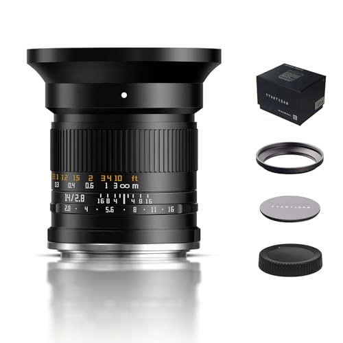 TTARTISAN 14mm f2.8 ASPH Lens for Nikon Z Mount, Full Frame Ultra Wide Angle Manual Focus Lens Z5 Z6 Z7 Z6II Z6III Z7II Z9 Z8 ZF ZFC Z30 Z50 Z50II (Z Mount)