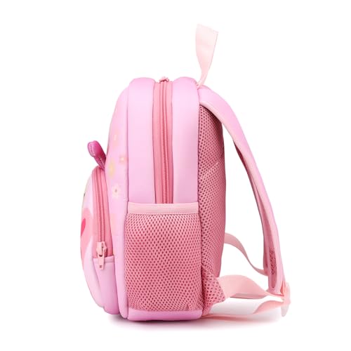 Toddler Backpack,12inch Preschool Backpack Cute Cartoon Animal Waterproof Lightweigt Kids Schoolbag for Boys Girls (Butterfly)3