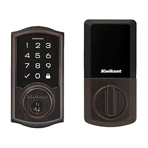 Kwikset SmartCode 270 Keyless Electronic Touchpad Deadbolt, Auto Door Lock, SmartKey Re-Key Security, Venetian Bronze