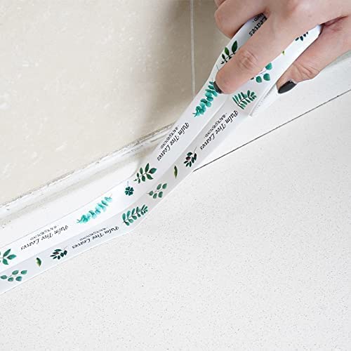 Image of Waterproof Tape for Kitchen Sink Oil Proof Caulk Kitchen Sink Tape Waterproof for Corner Caulk Self Adhesive Sealing Tape Gap Sealer for Platform Bathroom(Multi Print) (PACK OF 1)