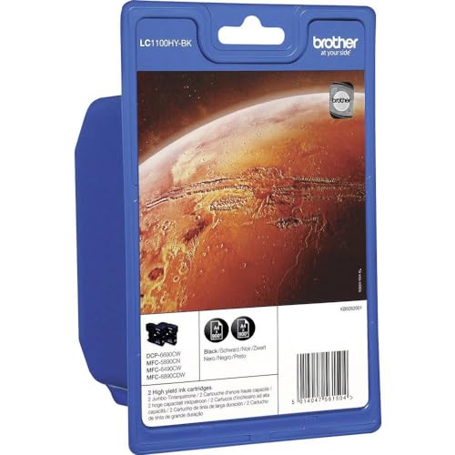 Brother LC1100HYBK noir cartouche d'encre pour en finir avec les impressions de textes flous