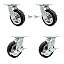 4 Swivel w/2 Brakes & 2 Swivel Locks