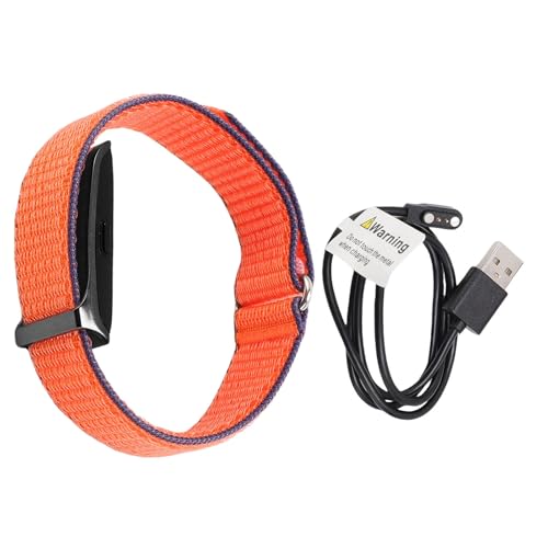 Sxhlseller Rastreador de Fitness para Hombres y Mujeres, Pulsera de Brazalete Inteligente con Rastreador de Actividades y Monitor de Sueño, 127 Modos Deportivos, 10 M de Agua, Duración de (Orange)