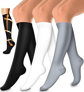3 Pack Medical Compression Sock-Compression Sock For Women and Men Circulation -Best for Running,Nursing,Athletic Sports