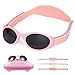 Lictin Baby Sonnenbrille Rosa Kleinkind Sonnenbrille Babysonnenbrillen ab 3 monate-3 Jahre Sonnenbrille Mädchen UV400 UV-Schutz，mit Verstellbarer weicher Riemen