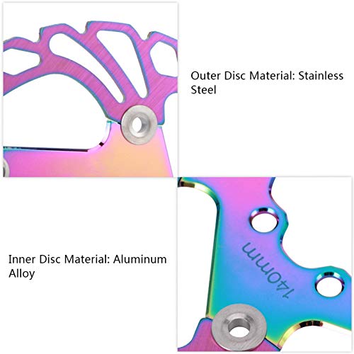 Rotor de freio a disco flutuante, acabamento requintado de metal bela aparência reduz a transferênci