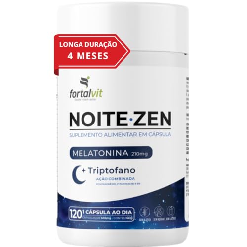 NOITE.ZEN Suplemento de Melatonina e Vitaminas (120 Cápsulas)