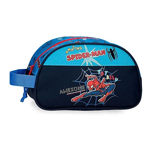 Marvel Spiderman Totalement génial Nécessaire Adaptable Bleu 24x14x10 cms Polyester