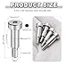MECCANIXITY 4 Pcs 304 Stainless Steel Shoulder Bolt 8mm Shoulder Dia 18mm Shoulder Length M6x1 Thread Hex Socket Shoulder Bolts for Hydraulic Injection Molding Machinery Industries
