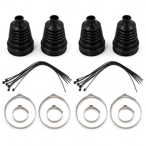 Image of Bohaner Universal CV Boot Set, Stretchable Constant Velocity Joint Gaiter for Drive Shaft Axle, Durable Rubber CV Boot Kit for Cars SUVs, Professional Maintenance Repair Tool (2Pcs, Standard)