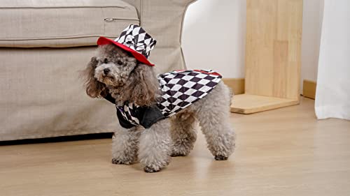 Mogoko Magician Dog Costumes, Pet Halloween Cosplay Jumpsuit With Hat, Adorable Magician Costume, Apparels Warm Outfits Clothes #TOP1