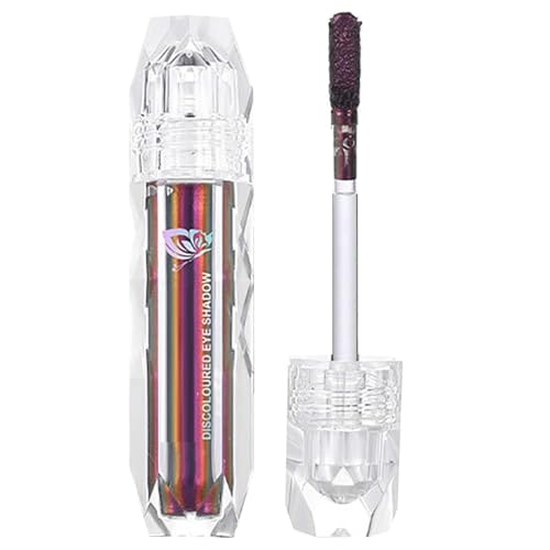 FGUUTYM Ombre à paupières 3 couleurs métallique liquide pailleté à changement de couleur fard à paupières multicolore hautement pigmenté durable et durable (3ml) crayon khôl bleu (D, taille unique)