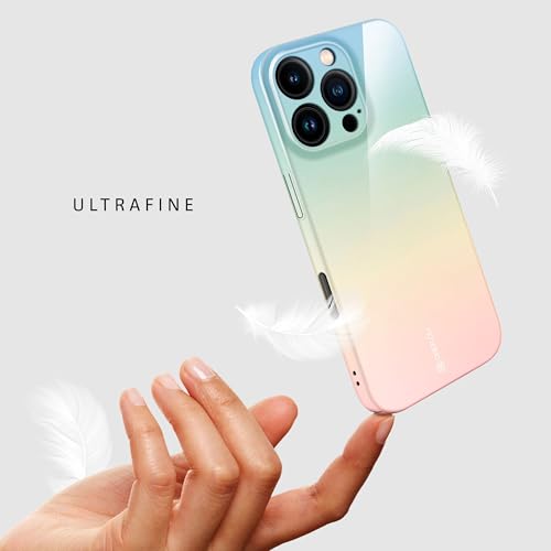 Coque iPhone 16 Pro mince rigide design avec protection caméra, étui imprimé vert menthe - 5