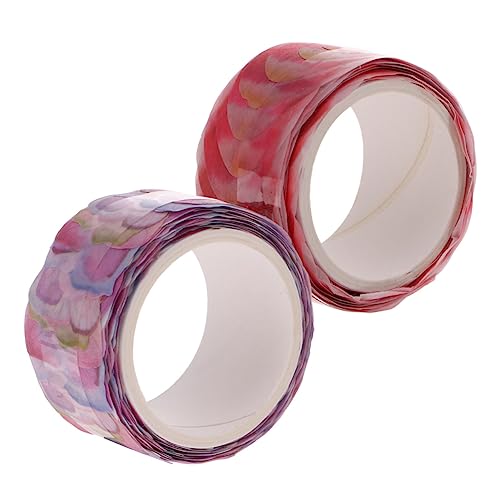 HAPINARY 1 Rollos cinta washi para scrapbooking conducto cinta de doble cara Brillantina basura pegatinas decorativas adhesivos decorativos cinta washi bricolaje cinta adhesiva washi