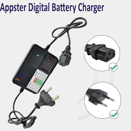 Image of 12V DC, 2A Output Agriculture Sprayer Pump Battery Charger Digital 220V AC Input Used for Diaphragm Motor Spray Pump, Solar Zatka Machine