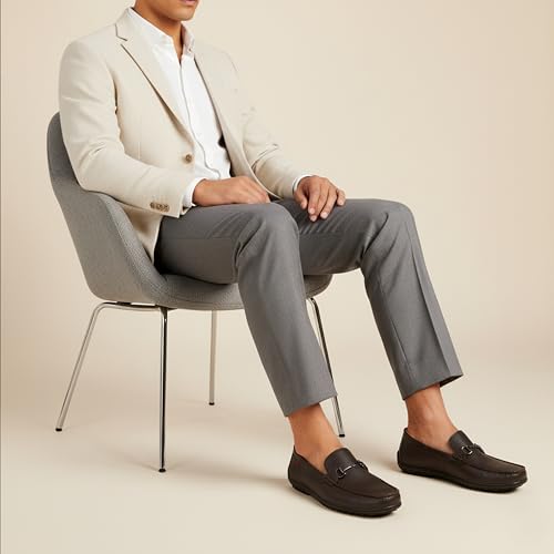 Image of Marc Joseph New York Men's Casual Hands Free Slip on Buckle Loafers