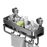 Gewürzregal Mit Saugnapf - 5 Haken Organizer Für Küche & Bad, Ohne Bohren