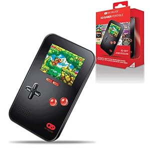 My Arcade Go Gamer Portable – Handheld Gaming System – 220 Retro Style Games – 16 Bit High Resolution – Battery Powered – Full Color Display – Volume Buttons – Headphone Jack – Black