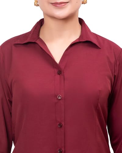 Image of ESTA Women 3 /4 Sleeve Stylish Western Official Formal Shirts Regular fit Shirts for Women