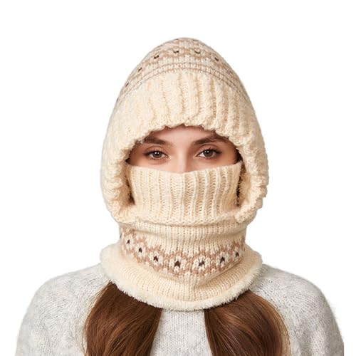 Vinter dammössa - mjuk vindtät snöhatt, säckig kall klimatmössa | termisk stickad huvudbonad isolering komfort design stil uttalande ensemble skyddssystem för snö sport körning skidåkning cam