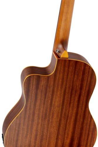 Ortega Guitars Guitare Classique Électro-Acoustique – 4/4, Slim Neck – Family Series – Housse Incluse – Épicéa / Acajou, Naturel (RCE125SN) – vue 5