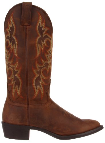 Justin Boots Men\'s Stampede Collection 13\" Western Boot Medium Round Toe,Sorrel Appache,10 EE US