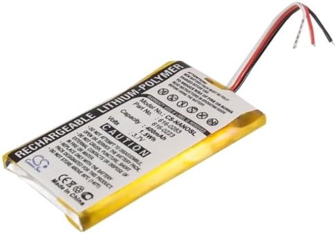 Batería de repuesto (polímero de litio de 400 mAh  1.48 Wh) para Apple iPod Nano 2GB, iPod Nano 4GB, iPod Nano MA004LLA