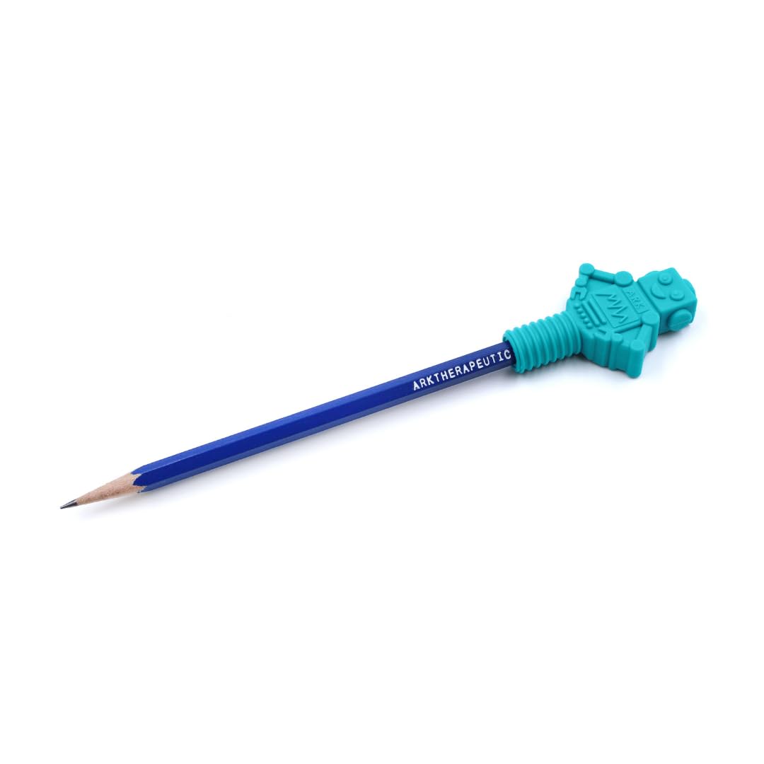 ARK® Bijt- en kauwopzetstuk voor pennen in verschillende diktes en vormen potlood incl. ATC onderhoudsinstructies - Sensory kauwopzetstuk, bijtblok, kauwen, tanden, autisme (vast, oranje, robot ARK® Bijt- en kauwopzetstuk voor pennen in verschillende diktes en vormen potlood incl. ATC onderhoudsinstructies - Sensory kauwopzetstuk, bijtblok, kauwen, tanden, autisme (vast, oranje, robot