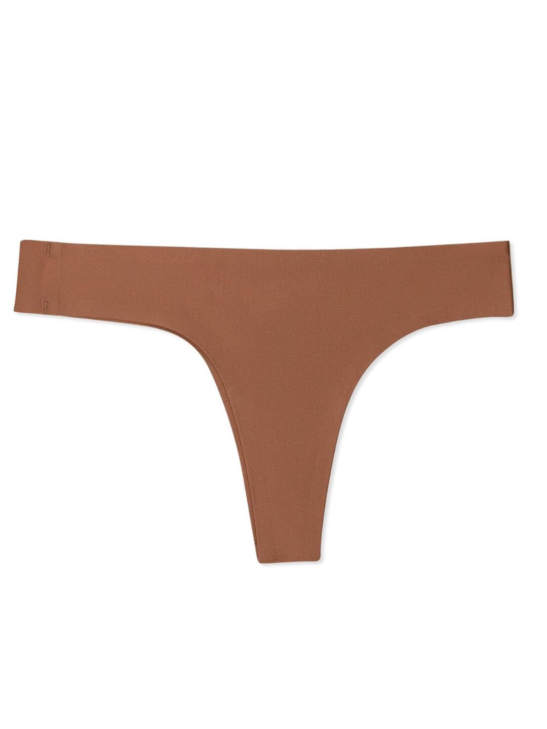 Capezio Women's Seamless Thong Underwear, mocha, M