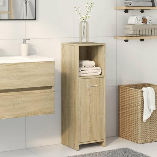 Armario de baño para baños pequeños que optimiza el espacio con estilo Sonoma 3