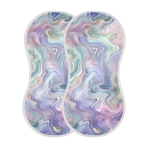 Baby Burp Cloths, Soft Absorbent Burping Cloths for Babies, Cotton Milk Spit Up Rags, Large Size for Newborns, Baby Boys and Girls (Tie Dye)2