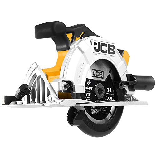 Jcb Tools - Jcb 20V Circular Saw 6-1/2-Inch Power Tool With Adjustable Depth - No Battery - For Straight, Crosscuts, Bevel Cuts, Angled Cuts, Repeat Cuts, Woodworking, Home Improvements, Professionals #TOP1