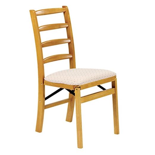 Stakmore Shaker Ladderback Folding Chair Finish, Set of 2, Oak