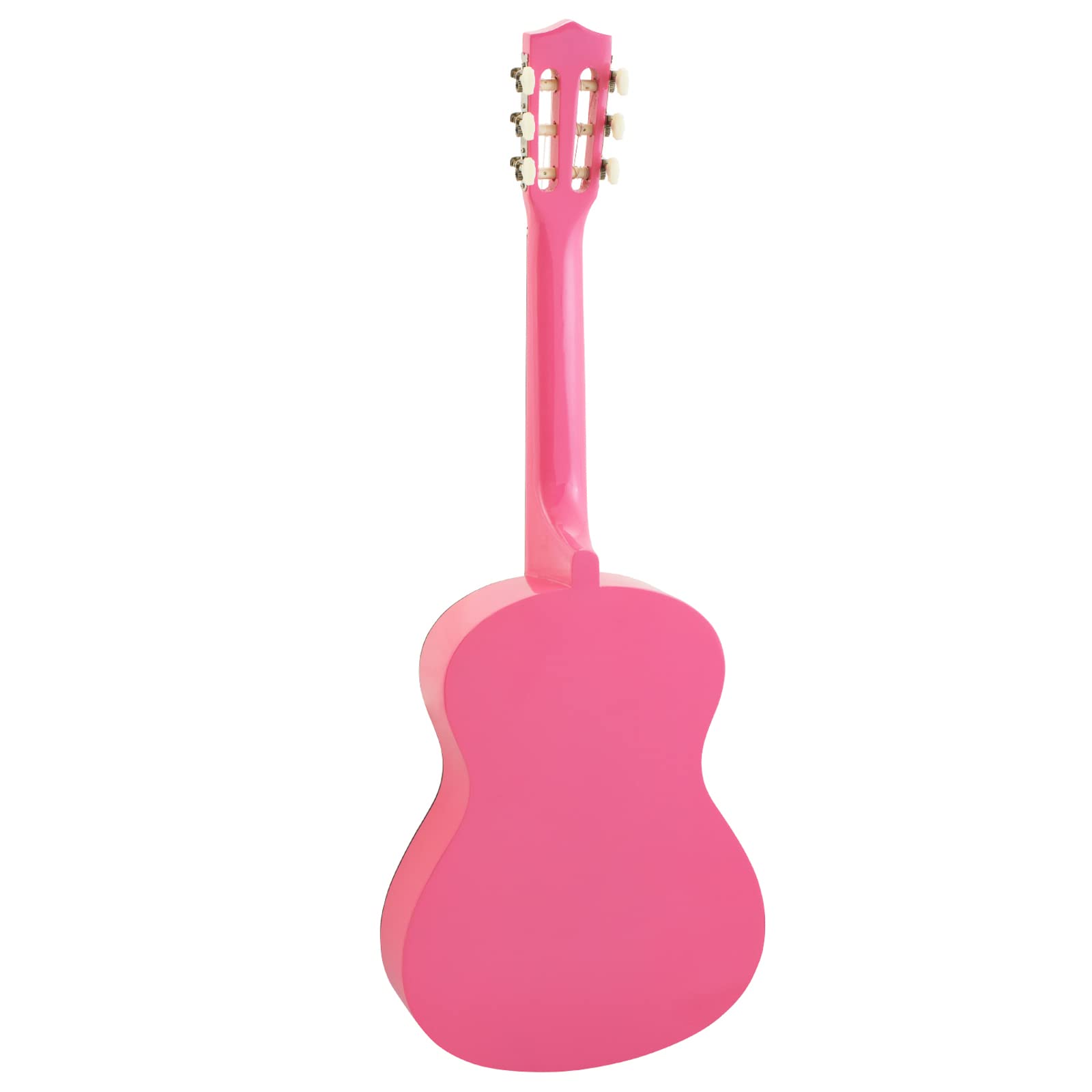 Tiger CLG4-PKTU Chitarra Classica Spagnola 3/4 – Ideale per Principianti e Bambini 9+ anni - Accordatore, Custodia, Plettro, Tracolla e Corde di Ricambio Inclusi – Rosa – Dimensione Tre Quarti