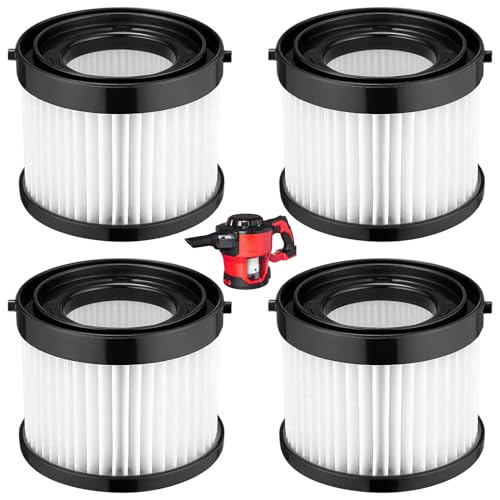 Image of 49-90-0160 Cartridge HEPA Filter Fits for Milwaukee M18 0882-20 - 4PK