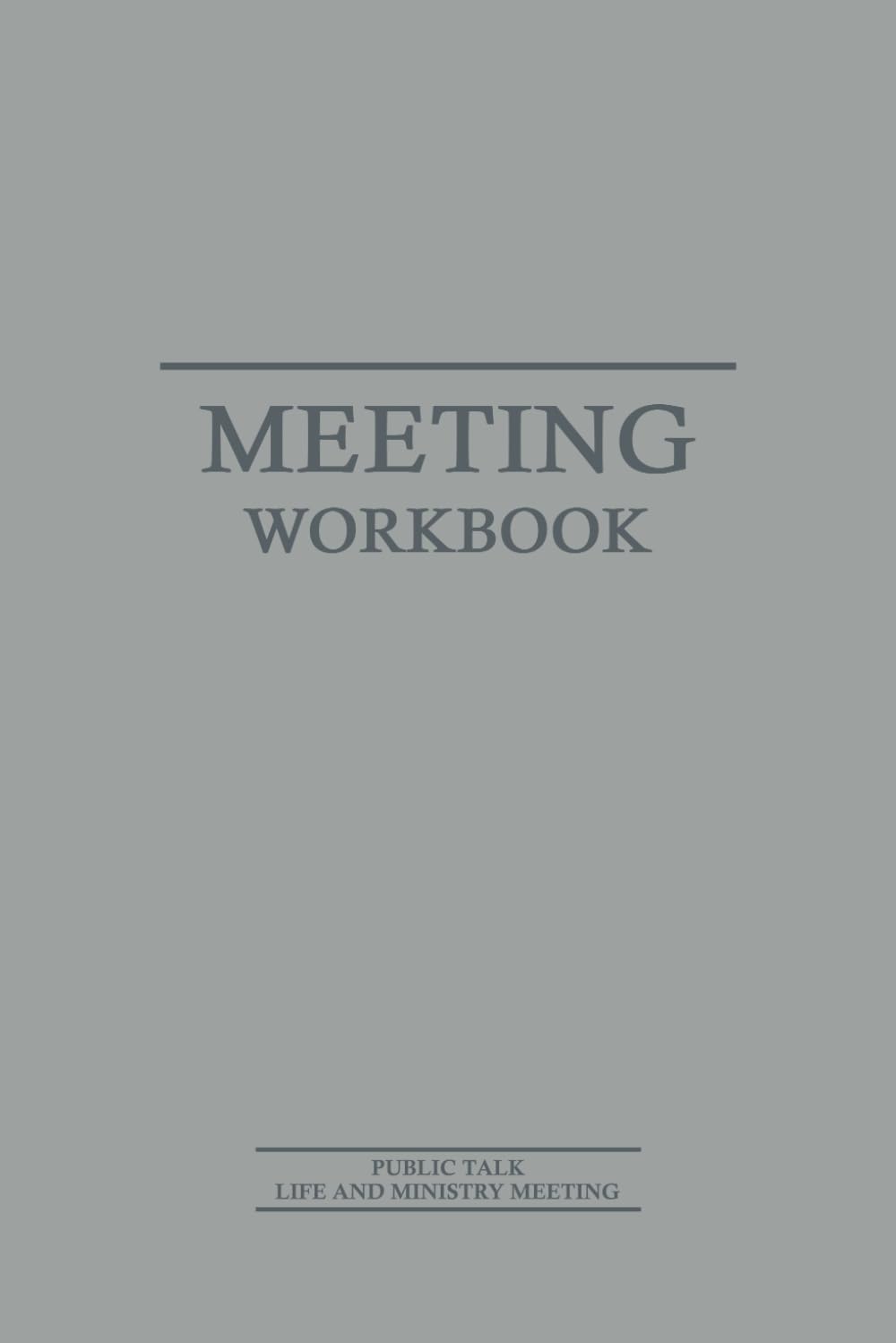 JW Meeting Workbook, Life And Ministry Meeting, Public Talk: JW Notebook for the Meetings of Jehovahs Witnesses | Make Notes of the Gems you find | ... Gift Idea for Pioneers, Baptism or Others