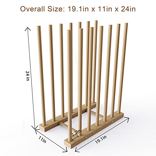 Unzero Art Storage Rack, Wood Storage Stand For Canvas Boards, Panel, Frame, Drawing Board, Printed Matter, Paper Pad, Backing Plate (11" D X 19.1" W X 24" H) #TOP4