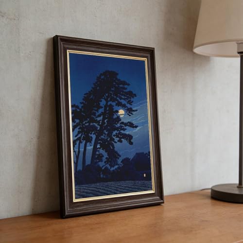 Pleine lune dans le magome de Kawase Hasui pour apaiser votre bureau