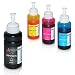 Produktbild 4 Tinten kompatibel mit Epson EcoTank L300 L350 L355 L365 L455 L550 L555 L565 L655 L100 L200 ET2550 ET2500 ET4500 ET4550 T6641 T6642 T6643 T6644, je 70ml