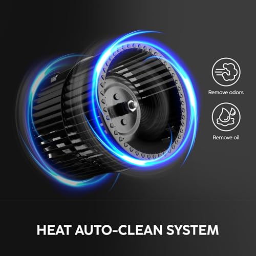 Image of Glen Chimney Auto Clean Glass Chimney for Kitchen Filter-less with Heat Sensor, BLDC Motor 1600 m /h - 90cm (CH 6065 HSR BLDC BL AC)