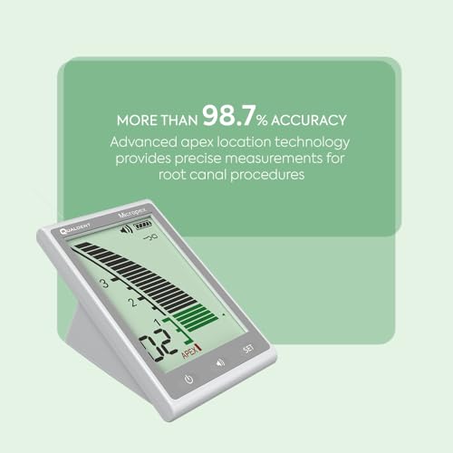 Image of Qualdent Micropex 4th Generation Apex Locator, Accurate Root Canal Length Measurement, Advanced Technology for Precise Endodontic Procedures, Reliable Performance for Dentists