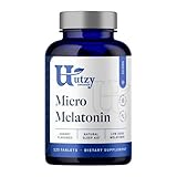 Utzy Naturals Micro Melatonin | Low Dose Melatonin 250mcg | with Natural Cherry | Safe for Kids | Made in The USA | 120 Tablets