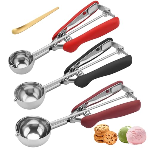 Cookie Scoops Set with Gold Spoon