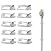Ethernet Cable Clips Adhesive, 3m Wire Clips Holder, Self Adhesive Wire Clips Management for Home and Office (100 Pieces)