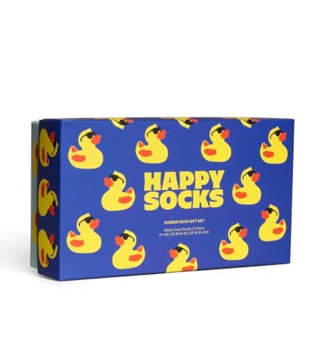 Happy Socks 3-Pack Rubber Duck Gift Set Baumwolle Socken Unisex Blau 41-46 – Ansicht 6