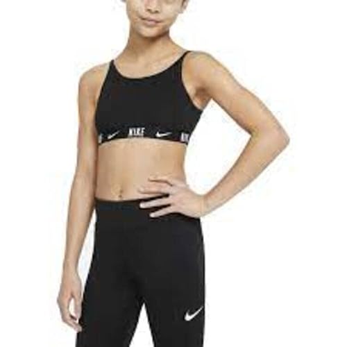 Nike Big Grils Trophy Sports Bra (Black(Db3710-010)/White, X-Large Plus) #TOP1