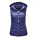 Gilet Smanicato Da Donna Gilet Imbottito con Cerniera Giubbotto con Zip Donna Casual Senza Maniche Giubbotto Lunga Giacca Invernale Leggero Oversize Giacca Caldo Leggero Cappotto